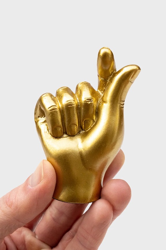 Διακοσμητική φιγούρα Luckies of London Love You 10 cm LK.LUKLOYO κίτρινο AA00