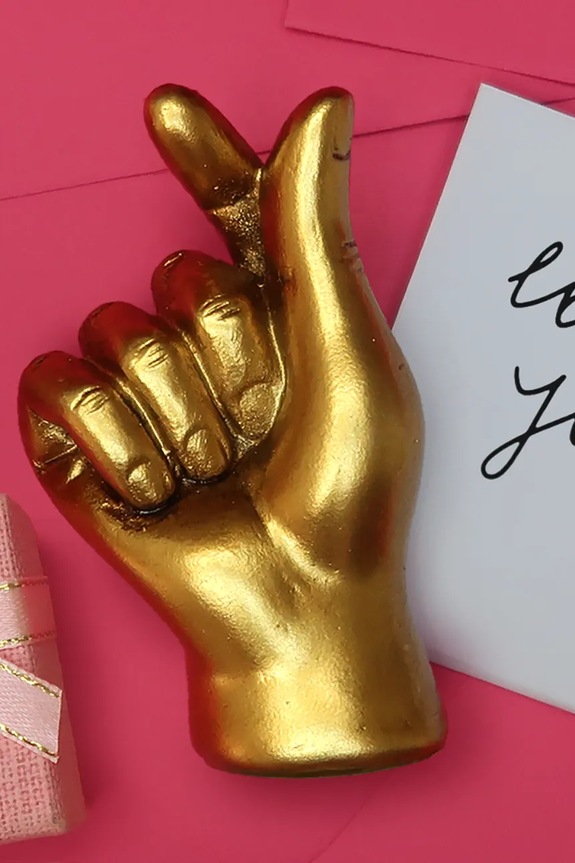 Lifestyle Διακοσμητική φιγούρα Luckies of London Love You 10 cm LK.LUKLOYO κίτρινο