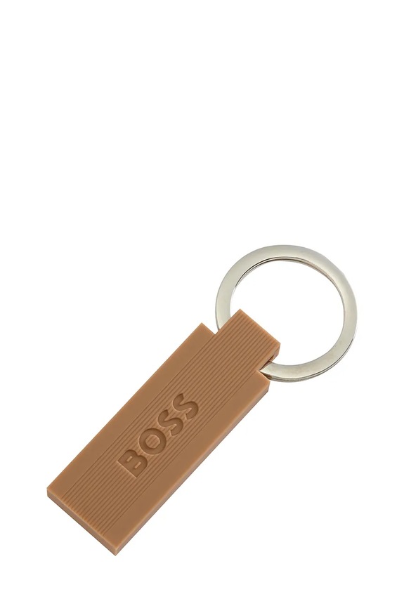 Μπρελόκ BOSS Edge Iconic Camel καφέ HAK421X
