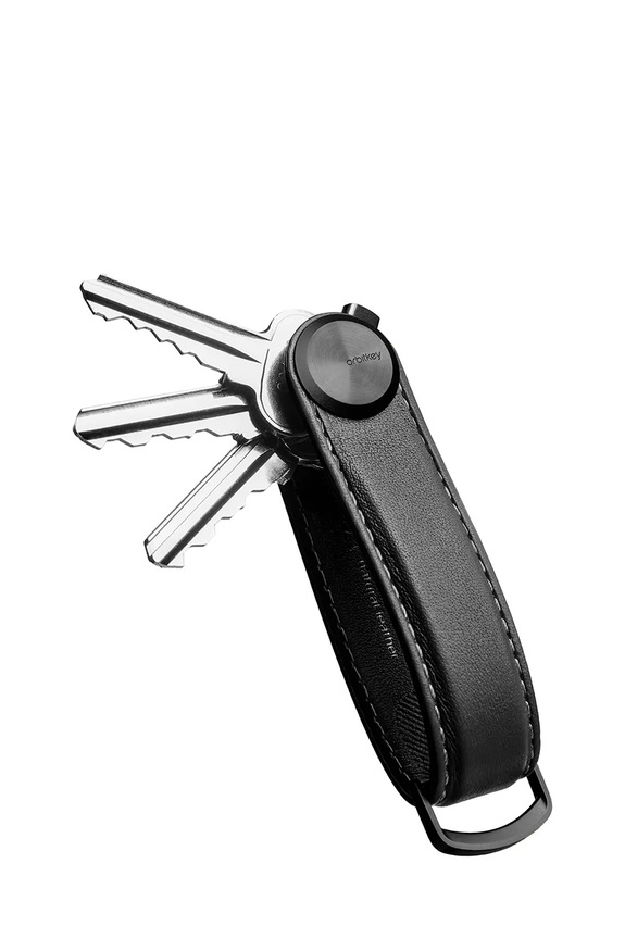 Θήκη για κλειδιά Orbitkey Pro Leather 9,3 cm μαύρο KPR1.BKT.101