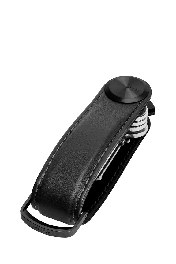 Θήκη για κλειδιά Orbitkey Pro Leather 9,3 cm μαύρο KPR1.BKT.101