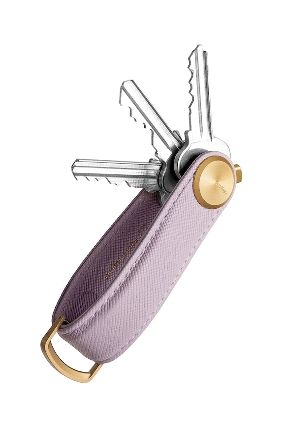 Orbitkey etui na klucze Pro Leather 9,3 cm różowy KPR1.LIL.113
