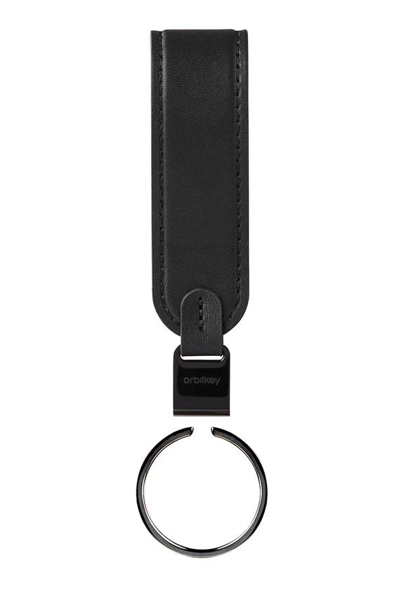 Orbitkey breloc de piele PLK1.BLK.101 negru AA00