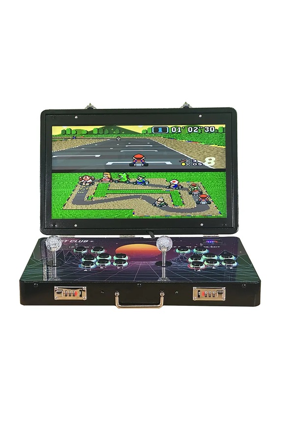 Konzola z igrami Reset Club Arcade 50 x 30 x 7,5 cm RESET.GSUITCASE.BLK.001 črna AA00