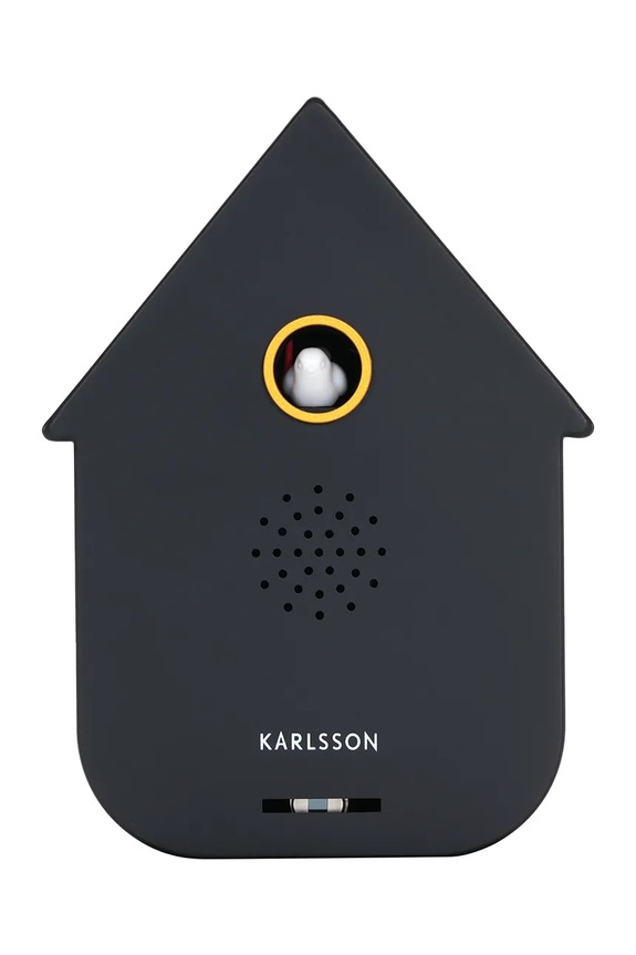 Zidni sat s kukavicama Karlsson Modern Cuckoo 11,5 x 7,5 cm crna KA6095BK