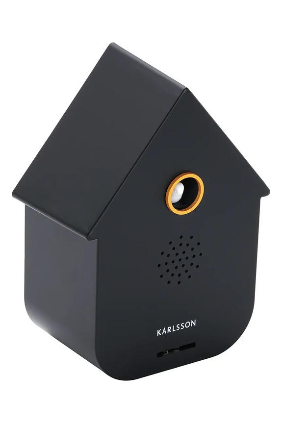 Zidni sat s kukavicama Karlsson Modern Cuckoo 11,5 x 7,5 cm KA6095BK crna AA00