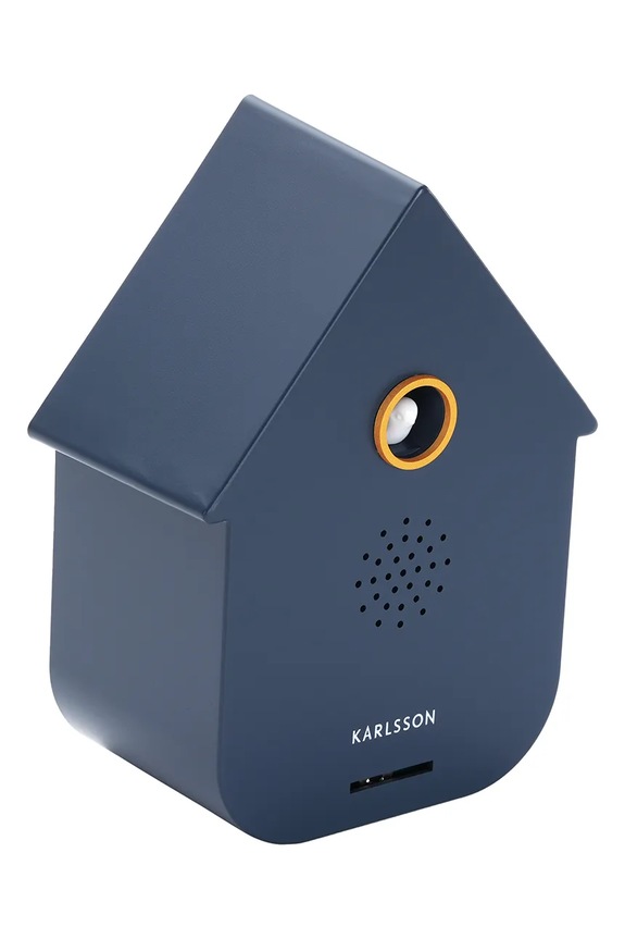 Sat s kukavicom Karlsson Modern Cuckoo 11,5 x 7,5 cm KA6095DB mornarsko plava AA00