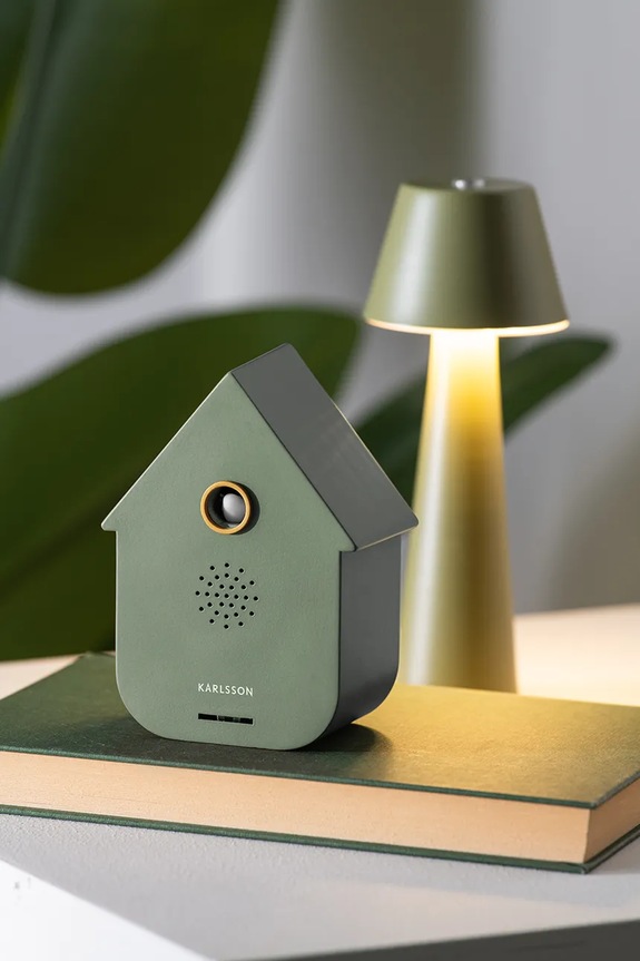 Zidni sat s kukavicama Karlsson Modern Cuckoo 11,5 x 7,5 cm tirkizna KA6095GR