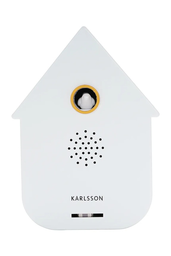 Zidni sat s kukavicama Karlsson Modern Cuckoo 11,5 x 7,5 cm bijela KA6095WH