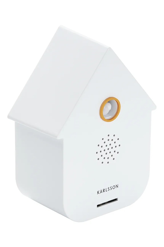 Zidni sat s kukavicama Karlsson Modern Cuckoo 11,5 x 7,5 cm KA6095WH bijela AA00