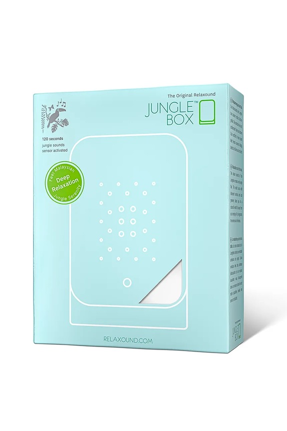 Lifestyle Relaxound domek z kojącymi dźwiękami natury Junglebox 13 × 16 × 6 cm 11JGL0101001 biały