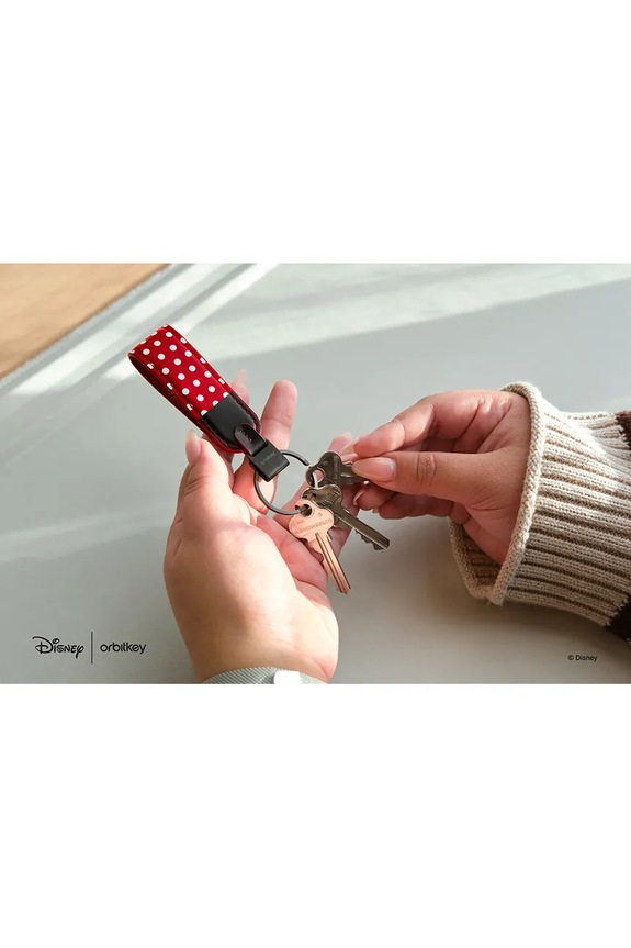 Orbitkey brelok ze skóry naturalnej Minnie Mouse 3 x 1,5 x 1 cm ELK1.MNM.509