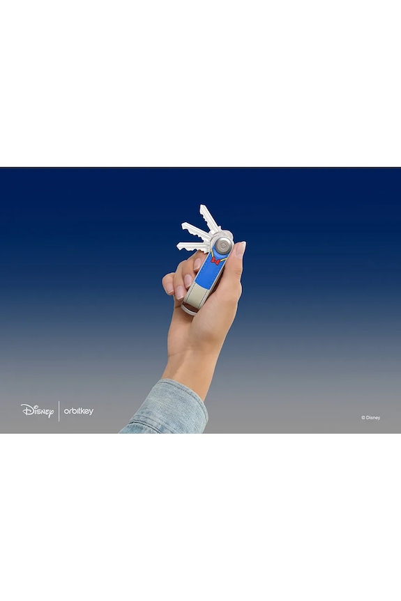 Orbitkey organizer na klucze ze skóry naturalnej Donald Duck 8,6 x 2,2 x 2 cm GHL3.DDK.509