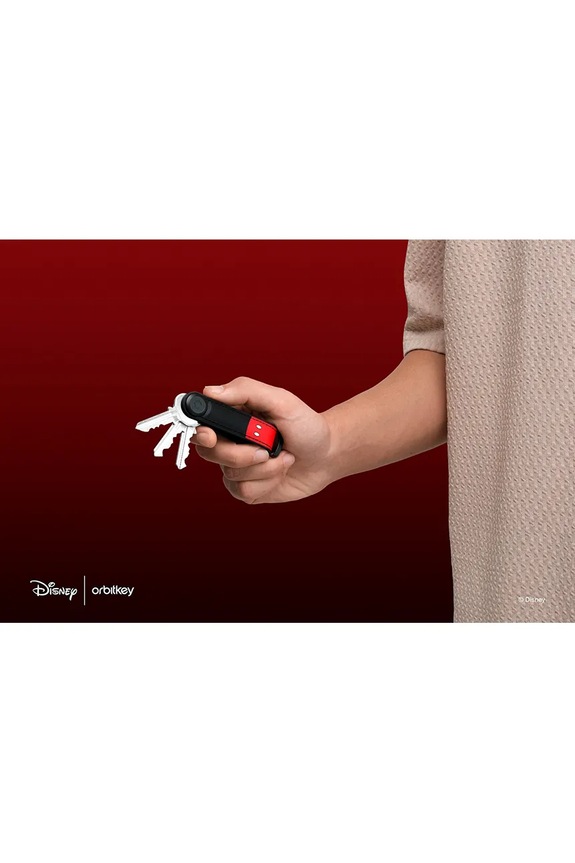 Orbitkey organizer na klucze ze skóry naturalnej Mickey Mouse 8,6 x 2,2 x 2 cm GHL3.MKM.509