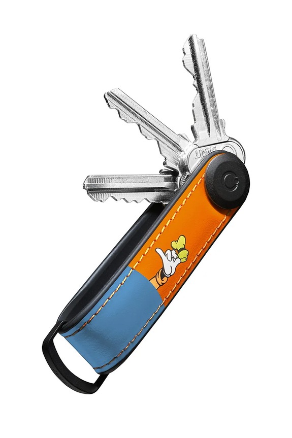 Kožená kľúčenka Orbitkey Hybrid x Disney™ 8,6 x 2,2 cm viacfarebná KHL3.GFY.509