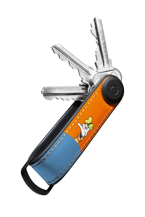 Kožená kľúčenka Orbitkey Hybrid x Disney™ 8,6 x 2,2 cm viacfarebná KHL3.GFY.509