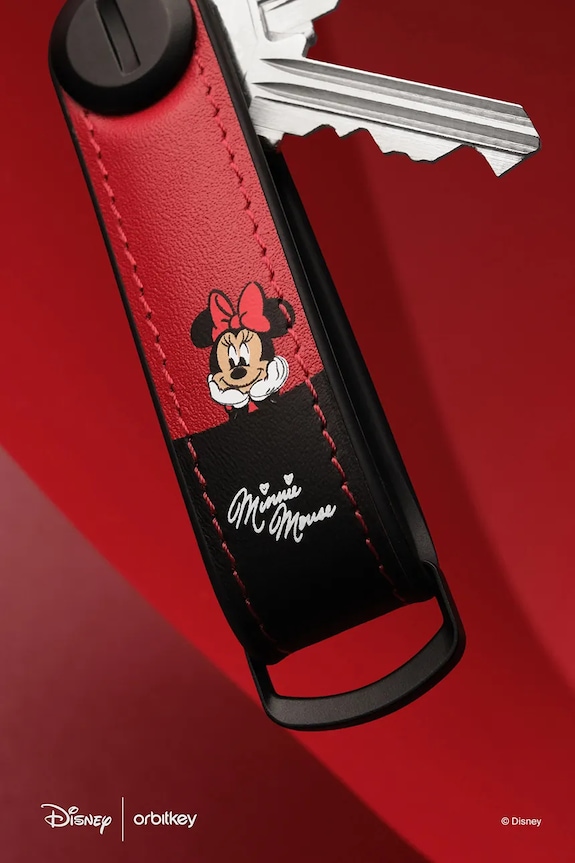Kožená kľúčenka Orbitkey Hybrid x Disney™ 8,6 x 2,2 cm KHL3.MNM.509