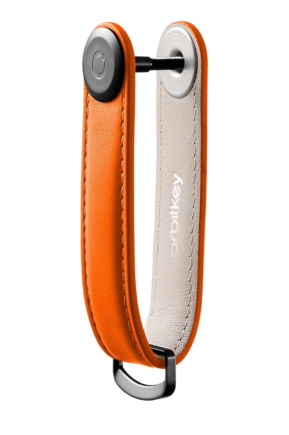 Decor Kožená kľúčenka Orbitkey Leather 8,6 x 2,2 cm KLT2.TER.101 oranžová