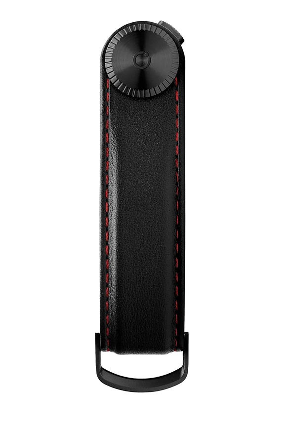 Kožená kľúčenka Orbitkey Pro Leather 9,3 x 3,5 cm KPR1.OBR.101 čierna AA00