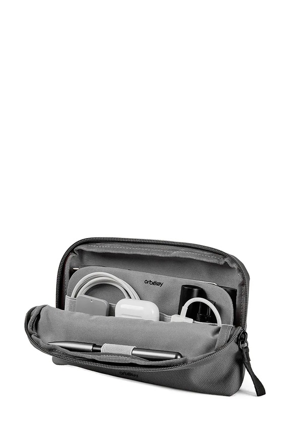 Orbitkey organizer biurowy podróżny z materiału tekstylnego WDP1.GRP.109 szary AA00