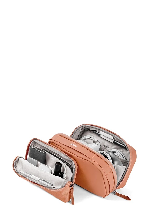 Orbitkey organizer biurowy podróżny z materiału tekstylnego pomarańczowy WTP1.RSE.109