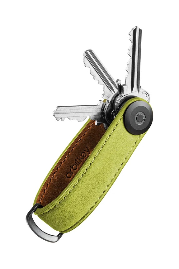 Orbitkey organizer na klucze ze skóry naturalnej zielony KCH2.MOS.101