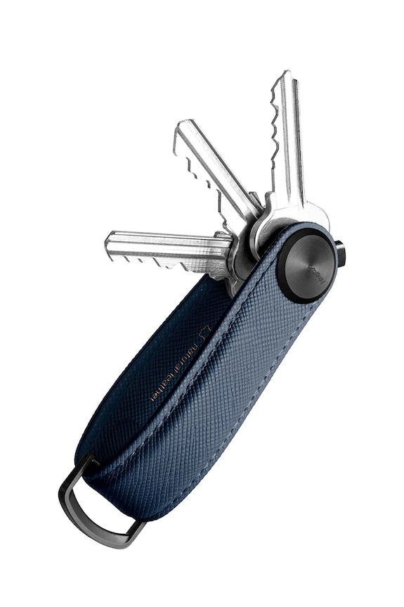 Orbitkey organizér na kľúče z prírodnej kože modrá KPR1.OXN.113