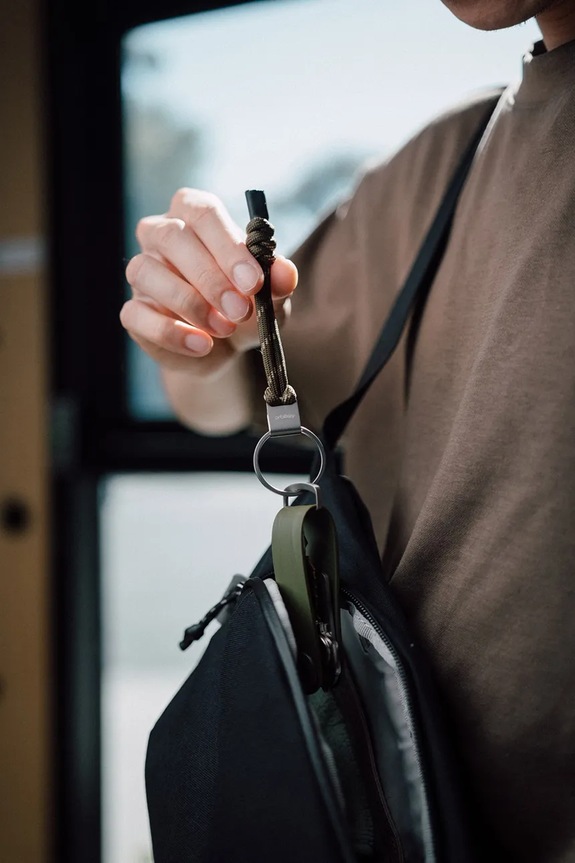 Orbitkey μπρελόκ από πλαστικό 13,5 x 3,2 x 1,1 cm PUL1.BLK.111 μαύρο