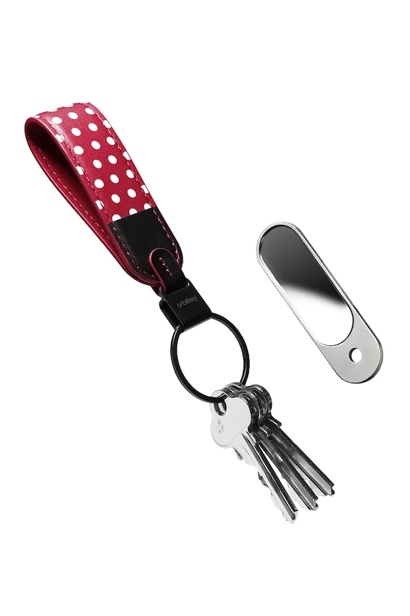 Orbitkey μπρελόκ από φυσικό δέρμα 18,2 x 17,5 x 3 cm πολύχρωμο GLK1.MNM.509