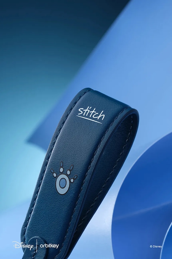 Orbitkey μπρελόκ από φυσικό δέρμα 3,5 x 1,6 x 11,8 cm ELK1.STI.509 πολύχρωμο