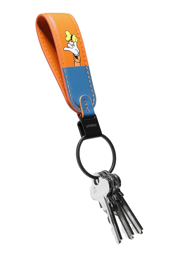 Orbitkey μπρελόκ από φυσικό δέρμα 3,5 x 1,6 x 11,8 cm πολύχρωμο ELK1.GFY.509