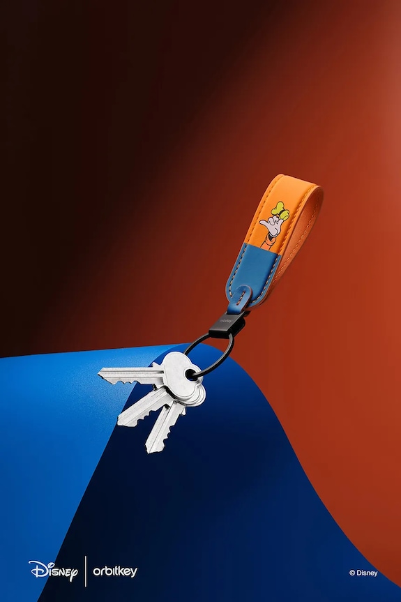 Orbitkey μπρελόκ από φυσικό δέρμα 3,5 x 1,6 x 11,8 cm πολύχρωμο ELK1.GFY.509