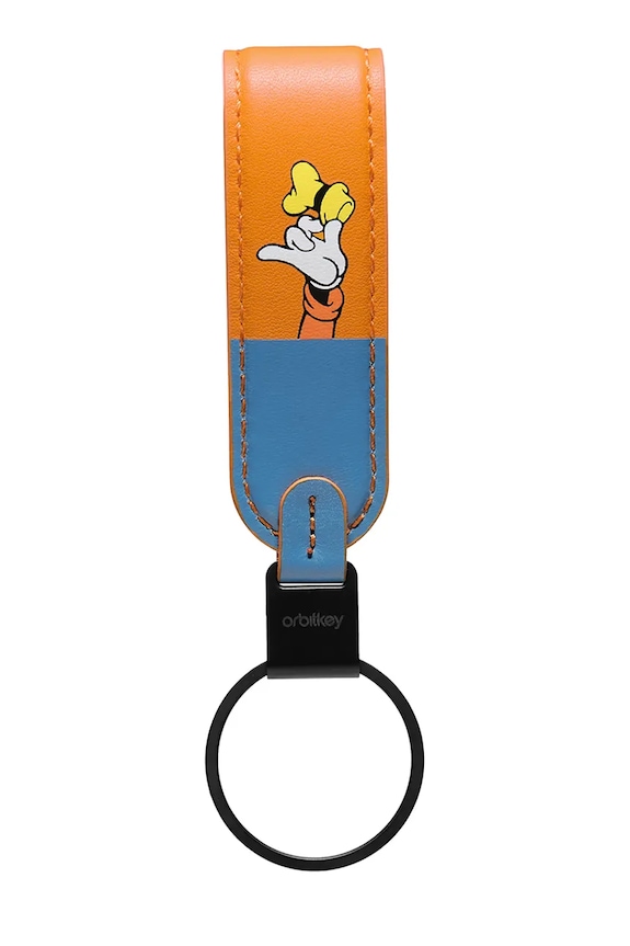 Orbitkey μπρελόκ από φυσικό δέρμα 3,5 x 1,6 x 11,8 cm ELK1.GFY.509 πολύχρωμο AA00