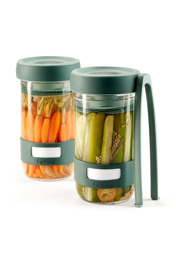 Sada na kyslé uhorky Lekue Kimchi 0,7 L viacfarebná 885723