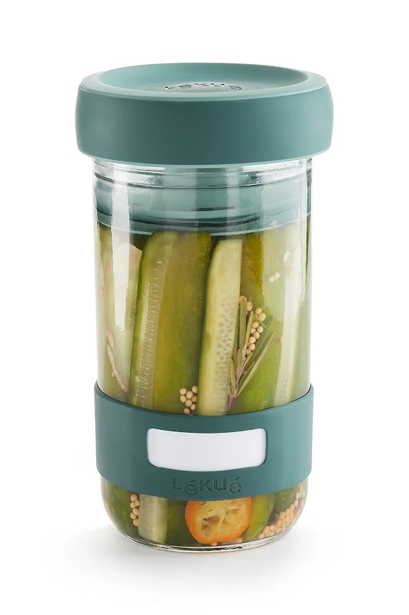 Sada na kyslé uhorky Lekue Kimchi 0,7 L viacfarebná 885723