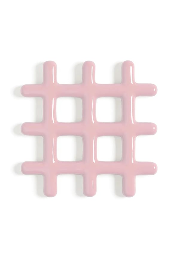 Podstavec na teplé jedlá &k amsterdam grid pink ružová 1475.02