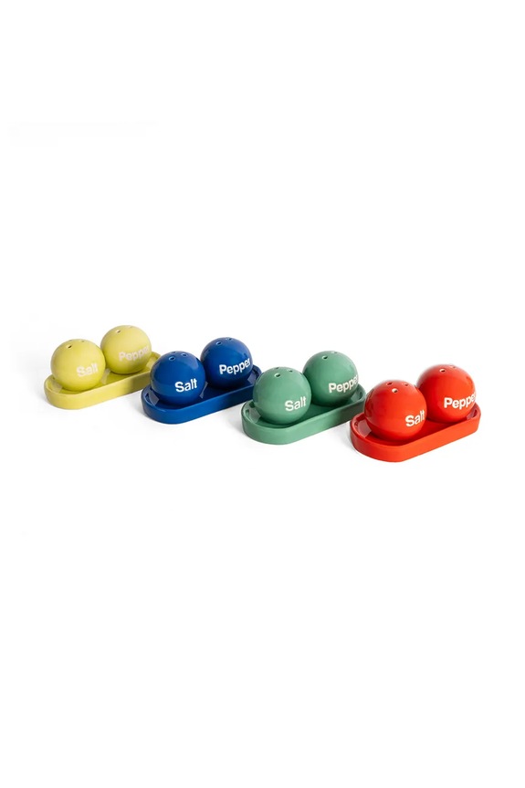 Кухня та бар Сільничка і перечниця з підставкою Helio Ferretti Lime Ping Pong 122748 жовтий