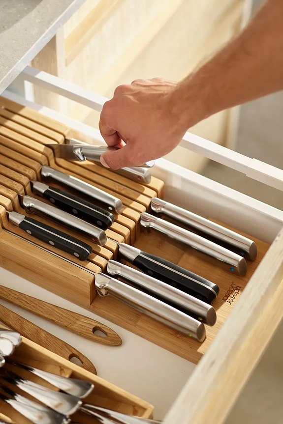 Joseph Joseph organizer na noże DrawerStore™ beżowy 851695