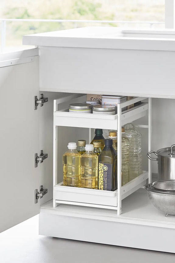 Yamazaki organizer pod zlew Tower 2 1460. biały AA00