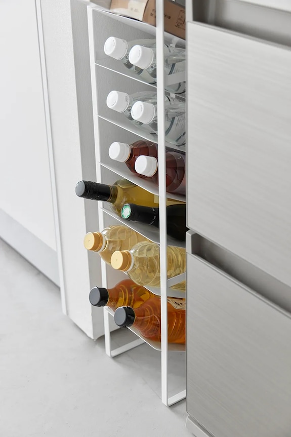 Yamazaki suport pentru sticle cu capac Tower 8 alb 1491