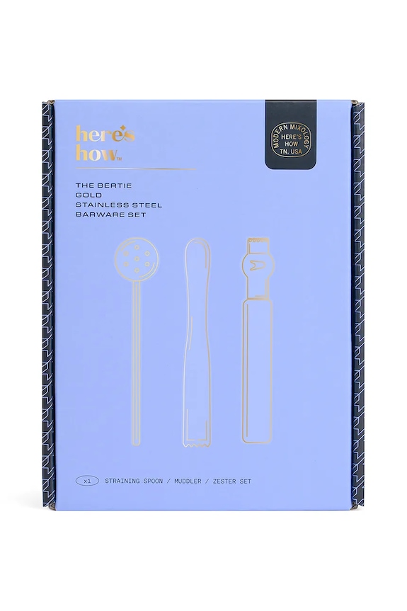 Σετ μπάρμαν Here's How The Bertie 20 cm HHC134UK κίτρινο