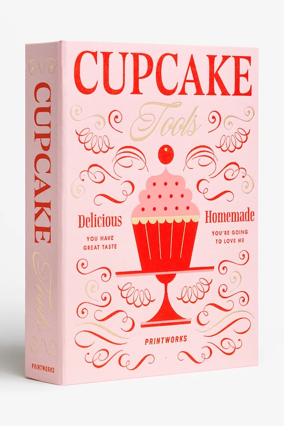 Sada na pečení cupcaků Printworks The Essentials - Cupcake 20 x 28 x 5 cm 6-pack růžová PW00703
