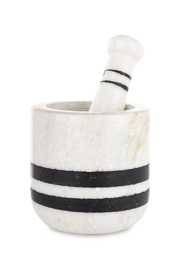 Γουδί με γουδοχέρι 14 x 10 x 10 cm μπεζ 181553