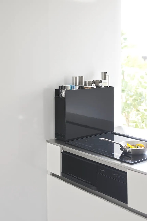 Organizér na korenie Yamazaki Tower 12,5 x 50-93 x 36,7 cm čierna 6004.