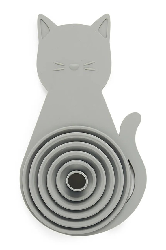 Складная воронка Balvi Meow 16 x 8,2 x 2,8 cm серый 28172
