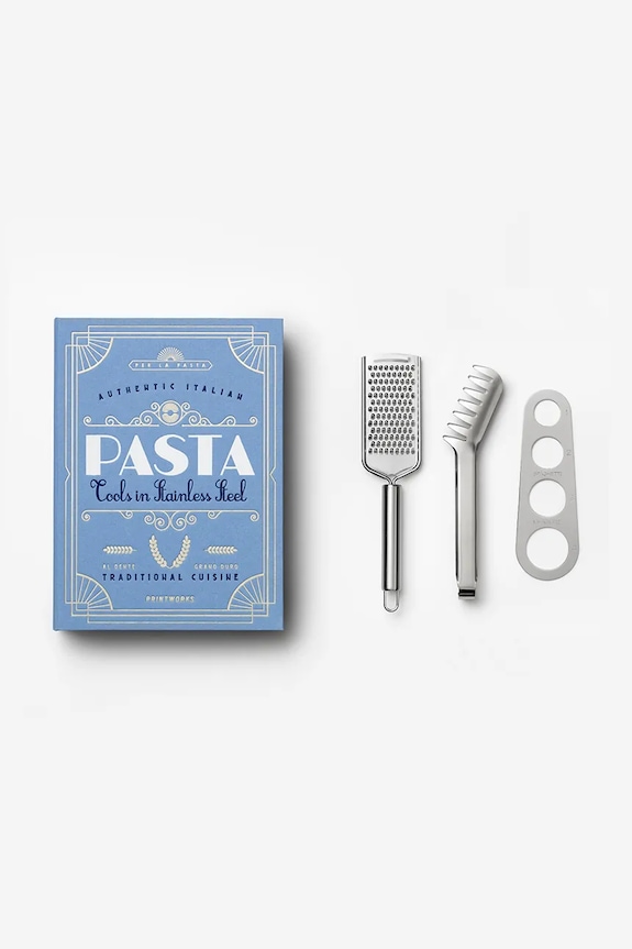 Σετ αξεσουάρ για ζυμαρικά Printworks Pasta Tools 20 x 27,5 cm μπλε PW00646