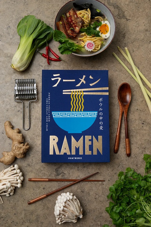Σετ αξεσουάρ για ράμεν Printworks Ramen Tools 28 x 20 cm PW00750 σκούρο μπλε