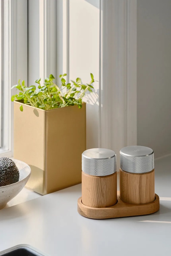 Μύλοι για αλάτι και πιπέρι Gejst Sina 9 x 6 cm G00321 γκρί