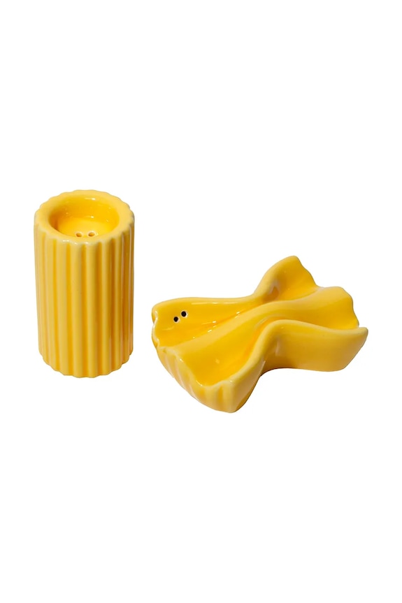 DOIY solniță și piperniță din ceramică galben DYSPEDVFR