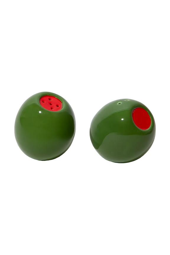 DOIY solniță și piperniță din ceramică verde DYSPEDVOL
